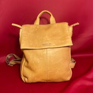 American Leather Co 100% leather mini backpack